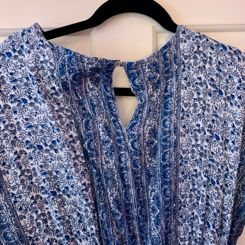 Free People Arizona blue floral romper (M) - Picture 4 of 8